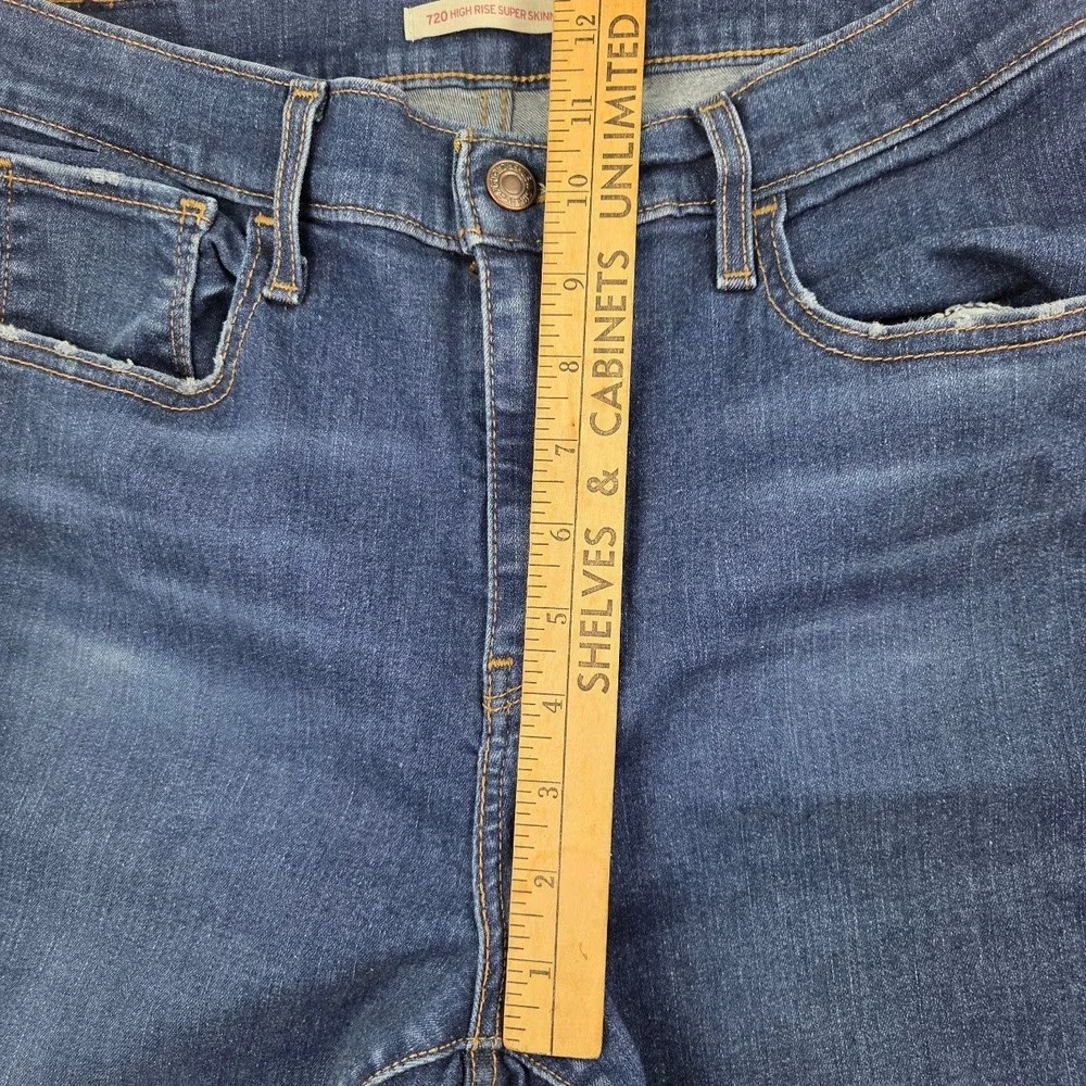 Levi's Jeans Men 31 Blue 720 High Rise Super Skinny Excellent